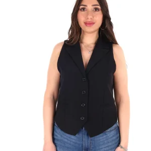 GILET DA COMPLETO NERO MISS LOVE ELEGANTE DA DONNA