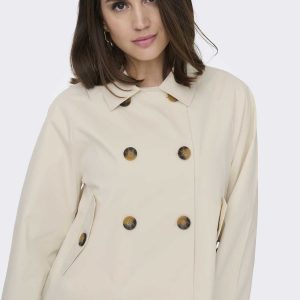 Only Onlapril trench coat unisex color birch oversize