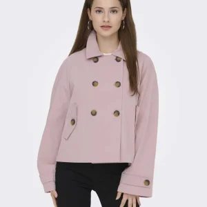 Only Trenchcoat Onlapril unisex adulto color Burni in stile classico