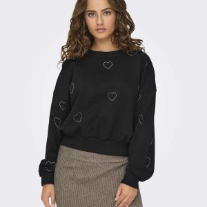 FELPA BERIT ONLY DA DONNA NERO