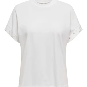 T-shirt maniche corte Only unisex adulto in colore bianca