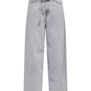 JEANS GIANNA A GAMBA LARGA ONLY DA RAGAZZA DENIM GRIGIO