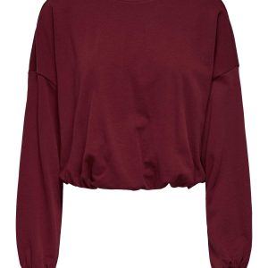 FELPA SPORTIVA BALLOON ONLY DA RAGAZZA BORDEAUX