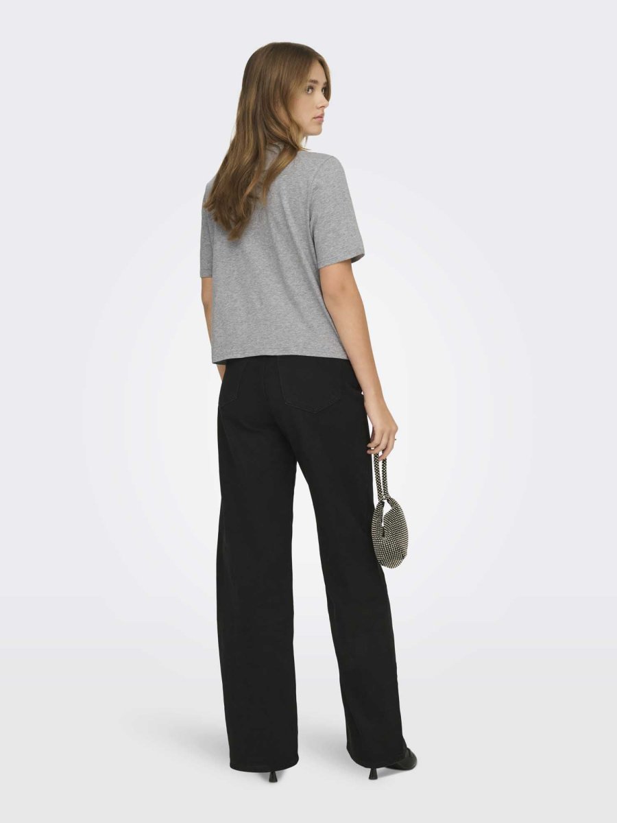 T-shirt maniche corte unisex Only in grigio versatile - immagine 4