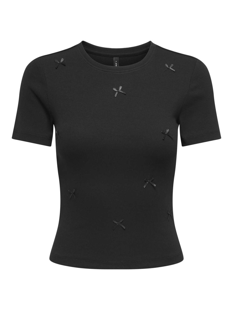 T-shirt maniche corte unisex Only nera versatile - immagine 3