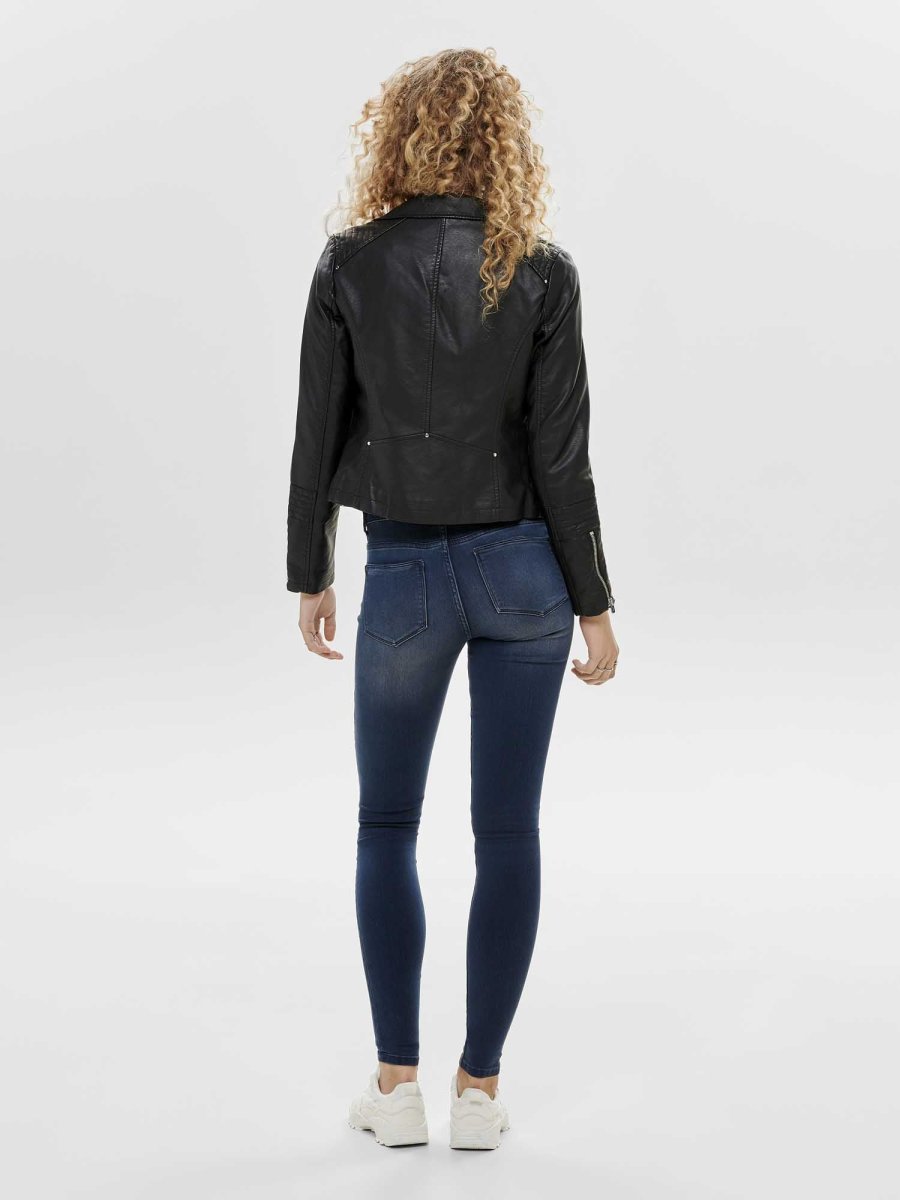 GIACCA BIKER GEMMA ONLY NOOS DA DONNA NERO - immagine 4