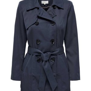 Only Valerie, trench coat unisex adulto in colore azzurro
