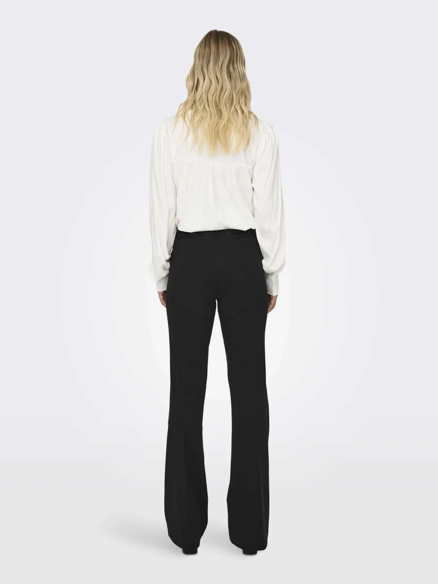 Pantaloni Only Peach eleganti e leggermente svasati unisex adulti neri - immagine 3