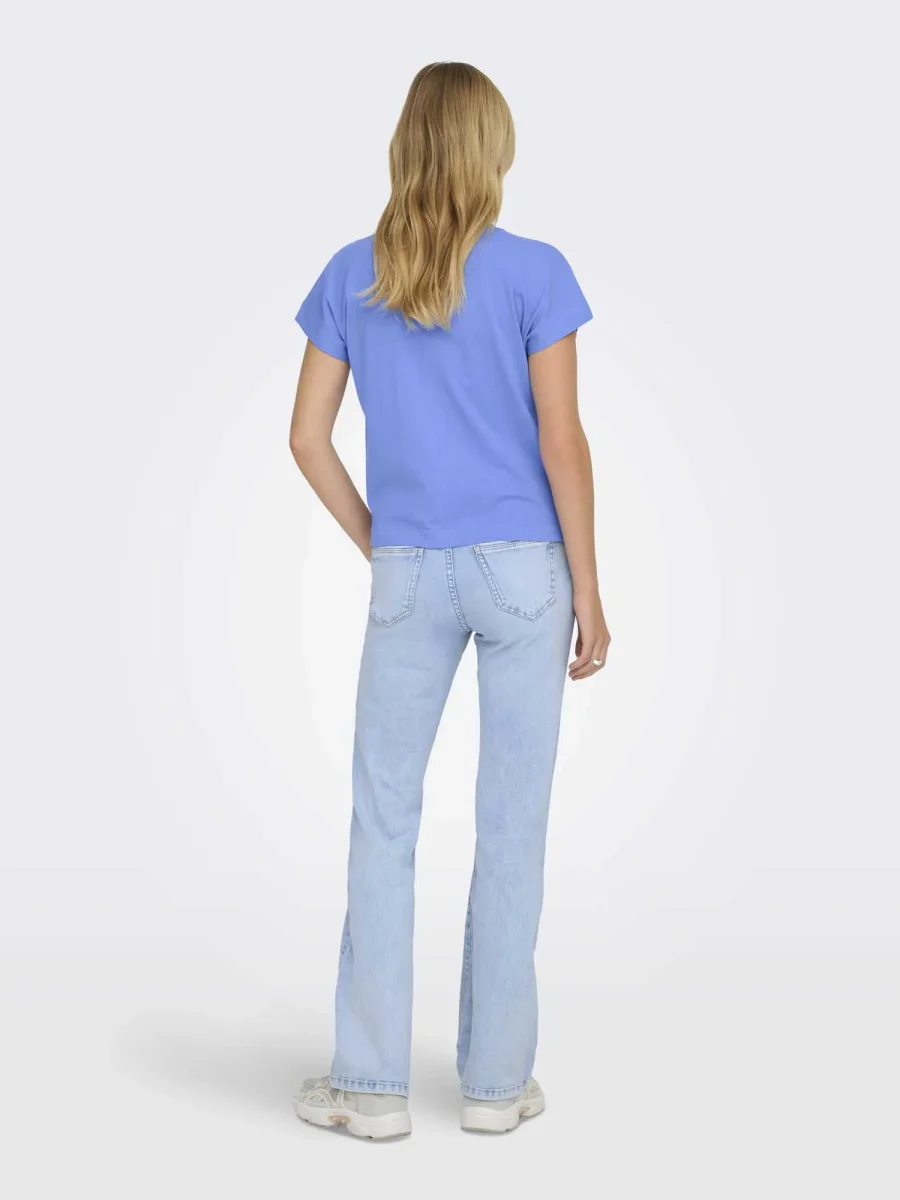 T-shirt Onlerica oversize unisex in cotone color ultra - immagine 4