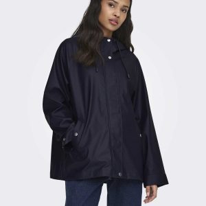 Giacca impermeabile Elisa di Only con cappuccio unisex