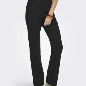 Pantaloni flare Only Onlraven Life a vita alta unisex neri