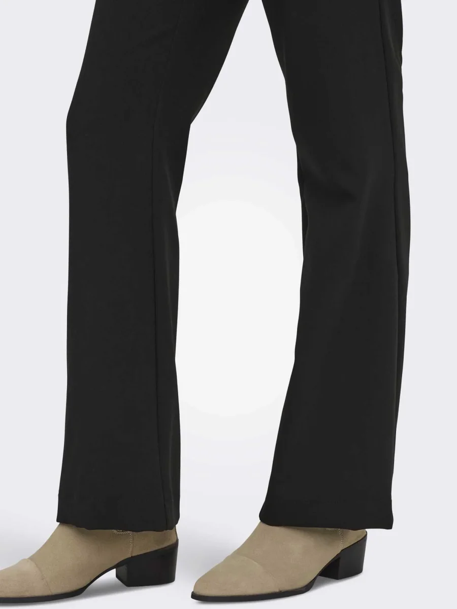 Pantaloni flare Only Onlraven Life a vita alta unisex neri - immagine 5