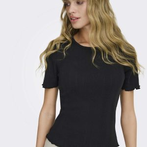 T-shirt Onltenna a maniche corte unisex adulto nera di Only