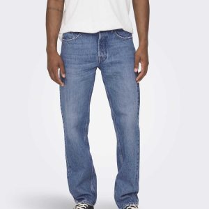 DENIM EDGE VITA MEDIA ONLY&SONS DA RAGAZZO BLU JEANS