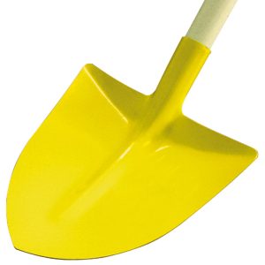 BADILE A PUNTA IN ALLUMINIO TEMPERATO CON SPALLA E MANICO  mm. 300×300