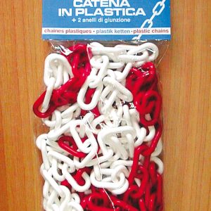 CATENA SEGNALETICA SELF SERVICE MT.5 col. Bianco/rosso ? mm. 8