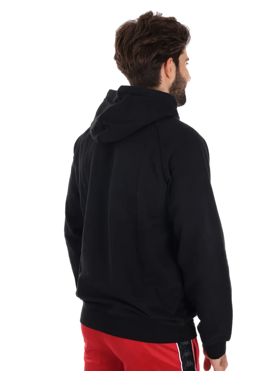 FELPA CAPPUCCIO KAPPA DA UOMO NERO - immagine 7