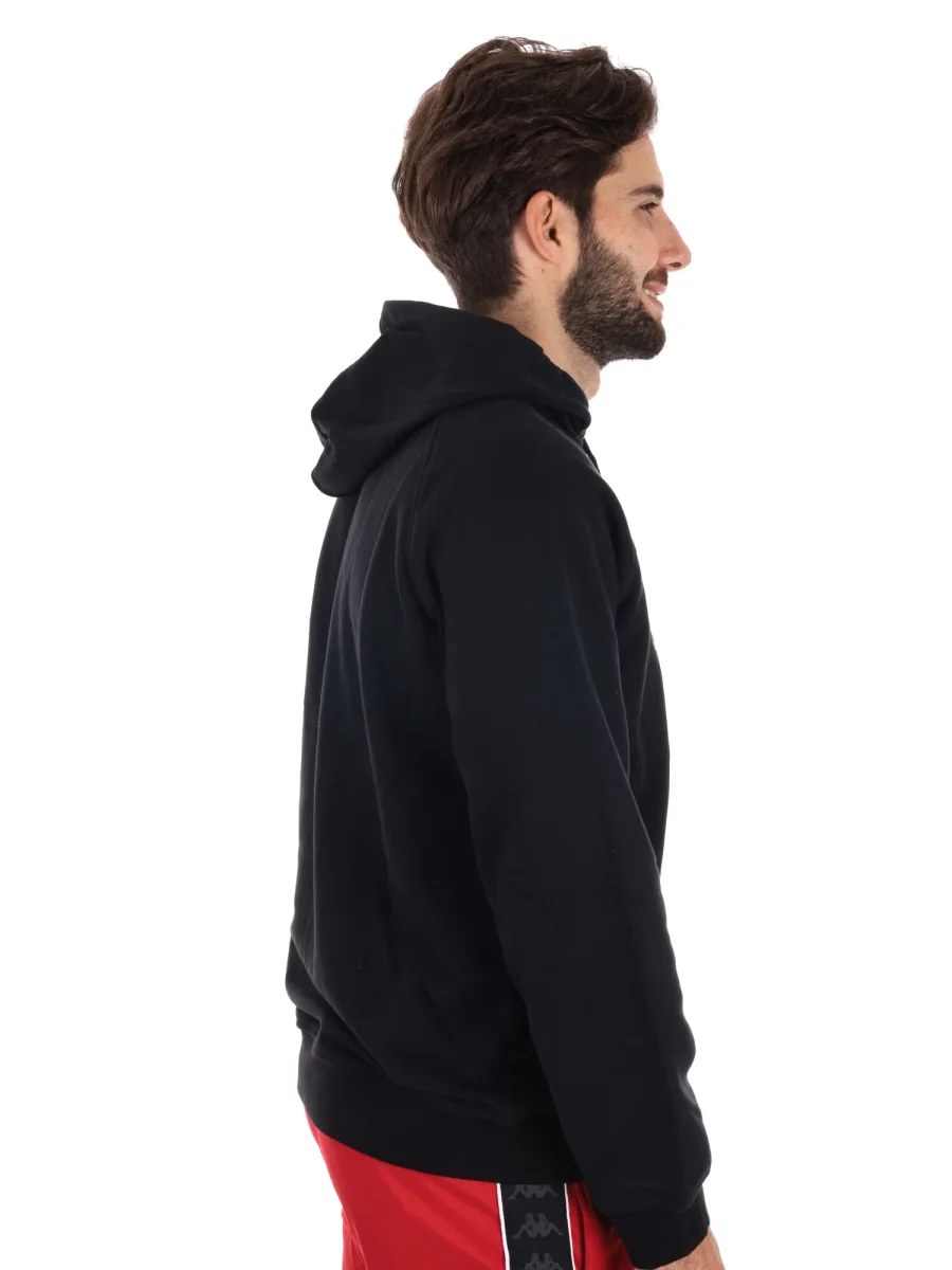 FELPA CAPPUCCIO KAPPA DA UOMO NERO - immagine 8