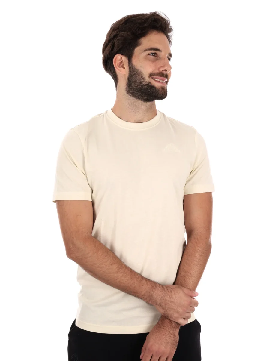 T-SHIRT KAPPA DA UOMO PANNA - immagine 9