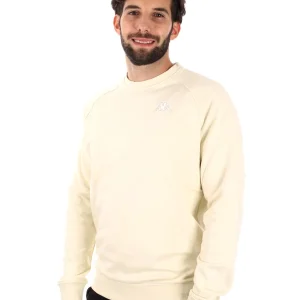 FELPA GIROCOLLO KAPPA DA UOMO PANNA