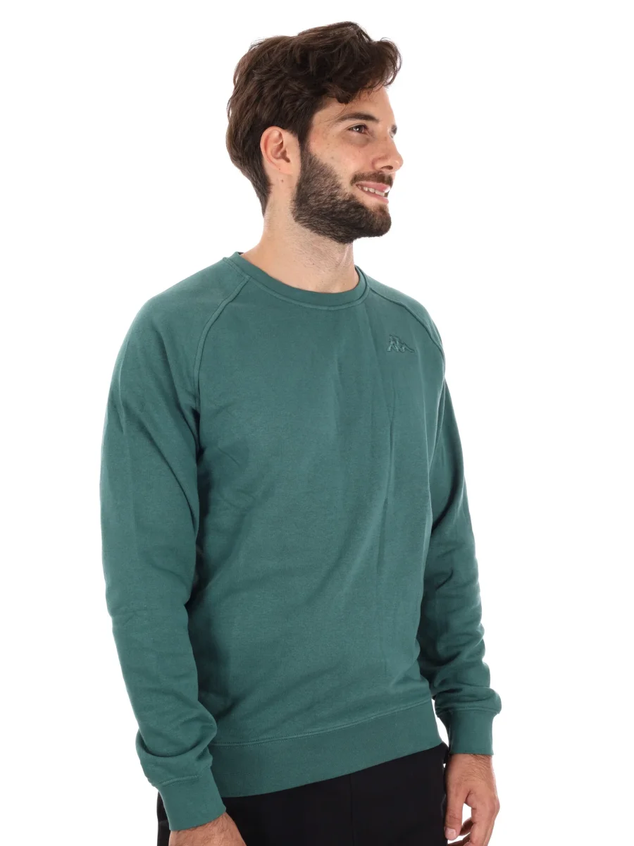 FELPA GIROCOLLO KAPPA DA UOMO VERDE - immagine 9