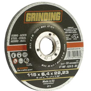 Grinding DISCO ABRASIVO CENTRO DEPRESSO per levigatura ferro ? mm.230×7,0x22,2