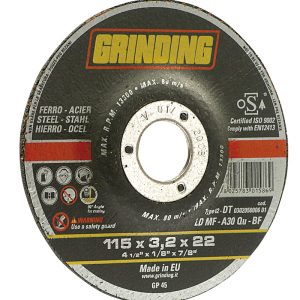 Grinding DISCO ABRASIVO CENTRO DEPRESSO per ferro ? mm. 230×2,4×22,2