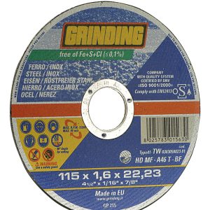 Grinding DISCO ABRASIVO PIANO per inox ? mm. 230×1,9×22,2