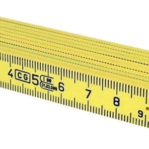 DOPPIOMETRO IN ABS col. Giallo lunghezza mt.1