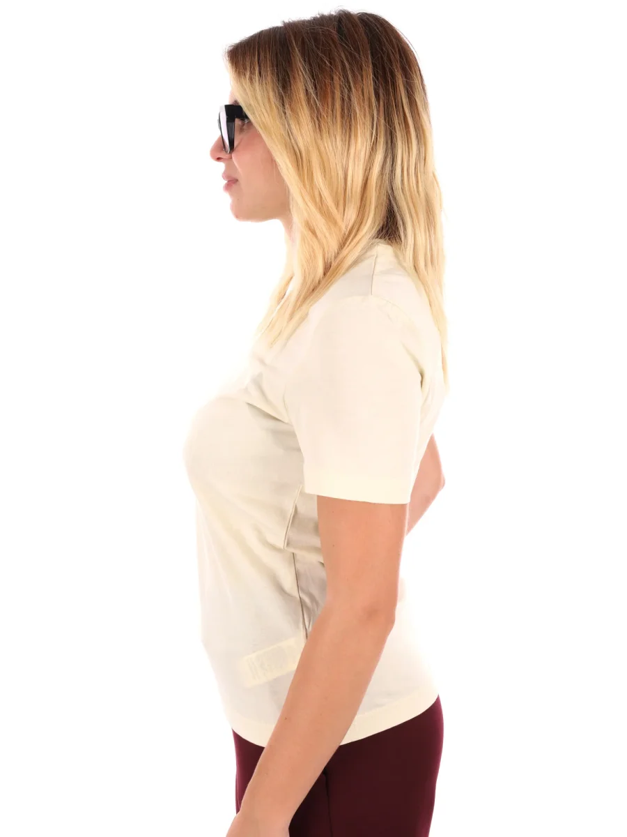 T-SHIRT BASIC KAPPA DA DONNA PANNA - immagine 4