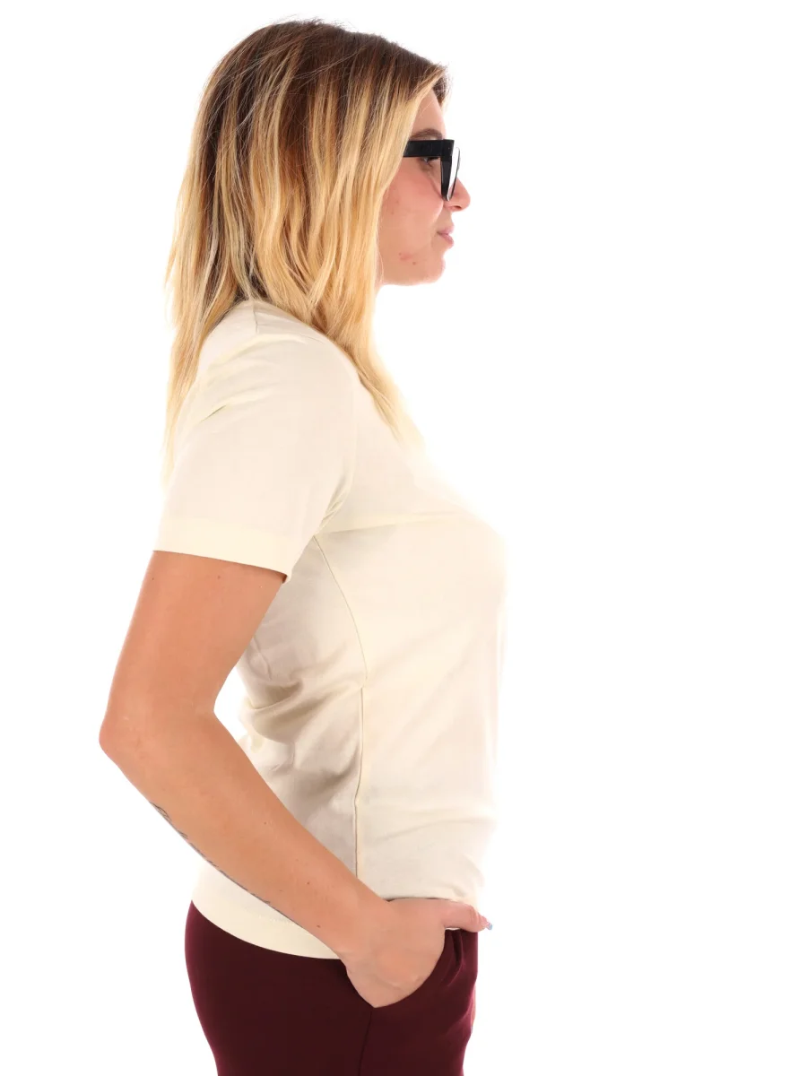 T-SHIRT BASIC KAPPA DA DONNA PANNA - immagine 8