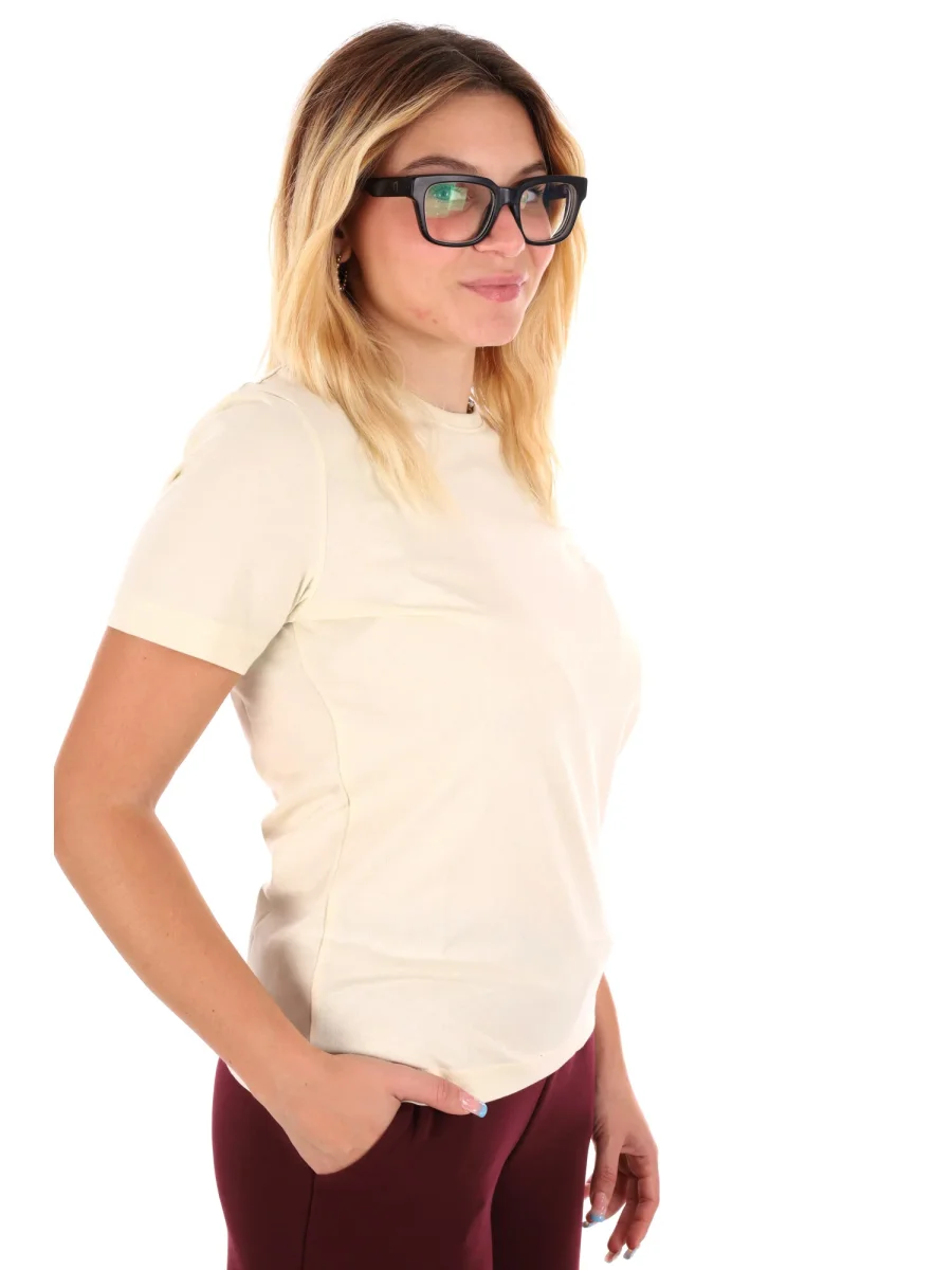 T-SHIRT BASIC KAPPA DA DONNA PANNA - immagine 9