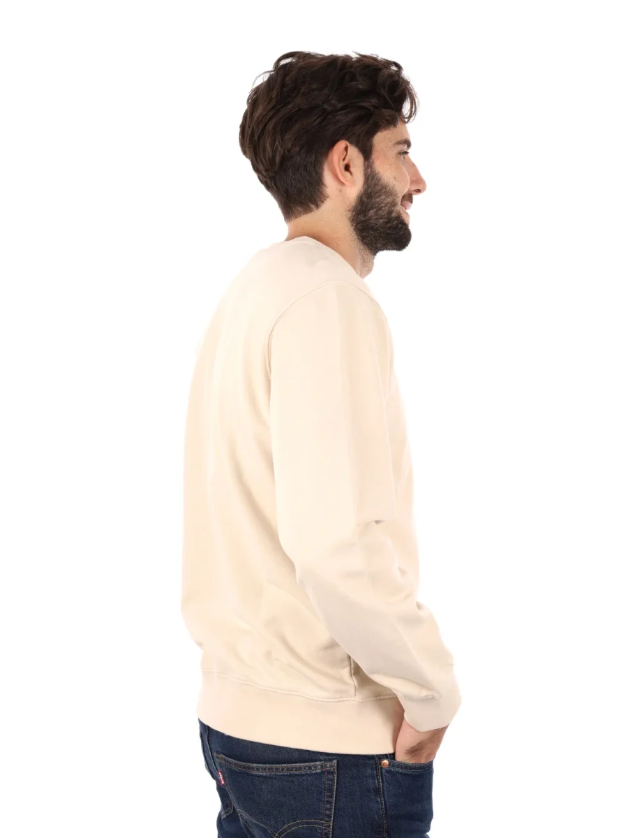 FELPA GIROCOLLO HOUSEMARK LEVIS DA UOMO PANNA - immagine 7