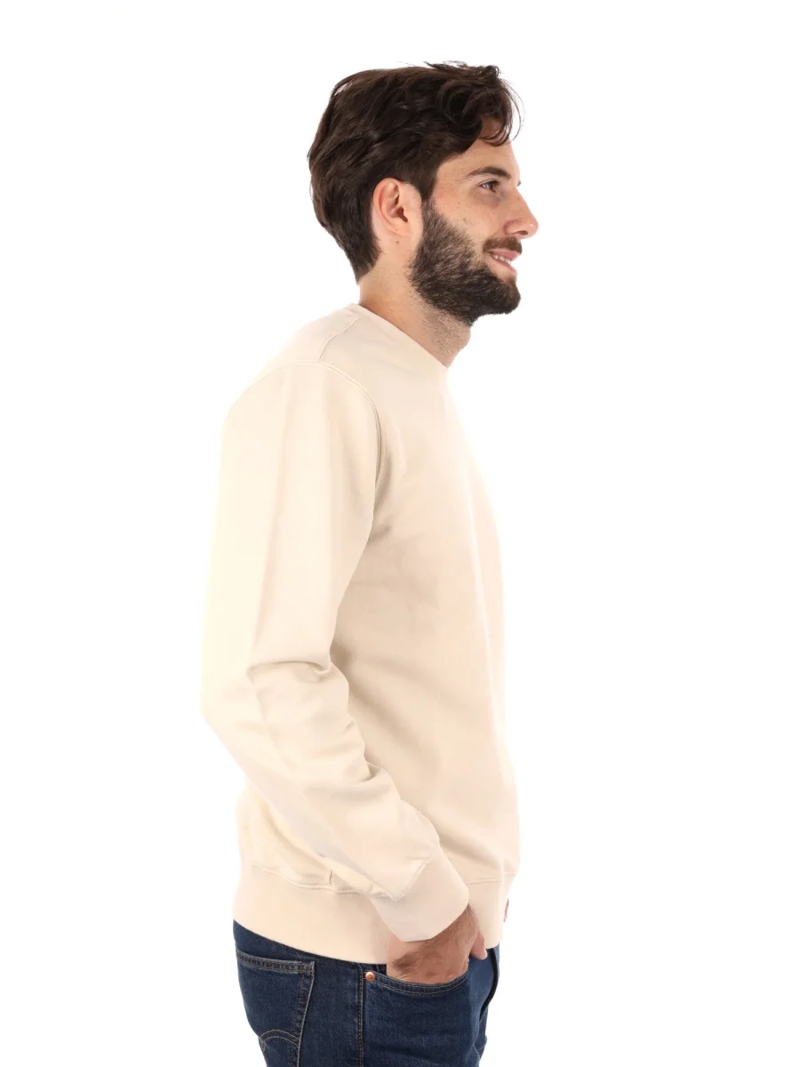 FELPA GIROCOLLO HOUSEMARK LEVIS DA UOMO PANNA - immagine 8