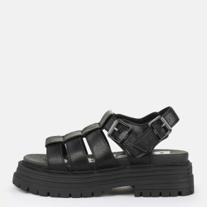 SANDALO NERO BUFFALO LENNOX FISHER DA DONNA