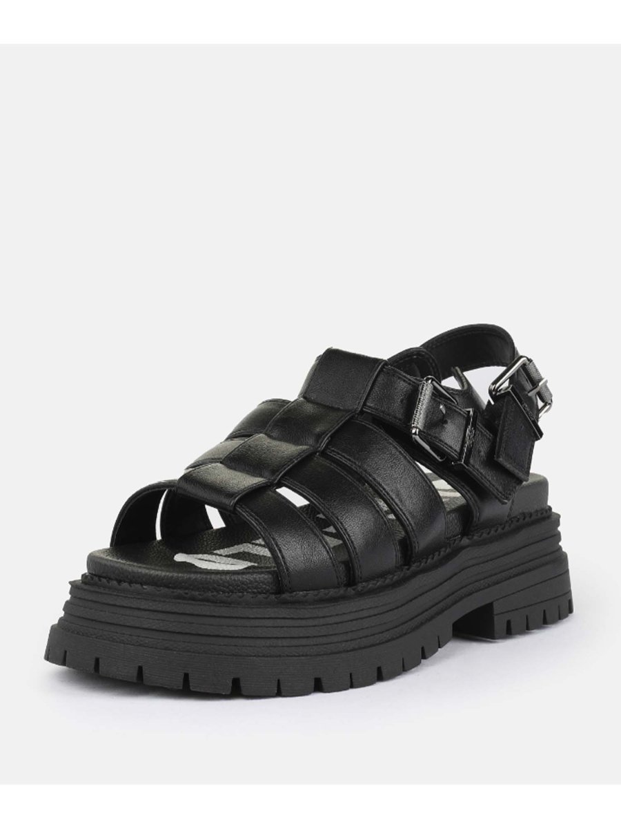 SANDALO NERO BUFFALO LENNOX FISHER DA DONNA - immagine 3