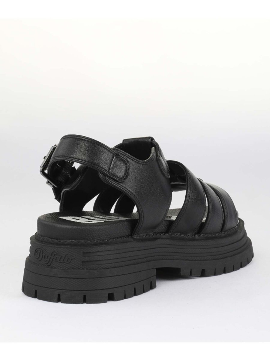 SANDALO NERO BUFFALO LENNOX FISHER DA DONNA - immagine 4