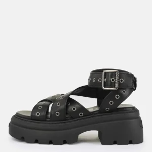 SANDALO NERO BUFFALO VEGA MSS RIV DA DONNA