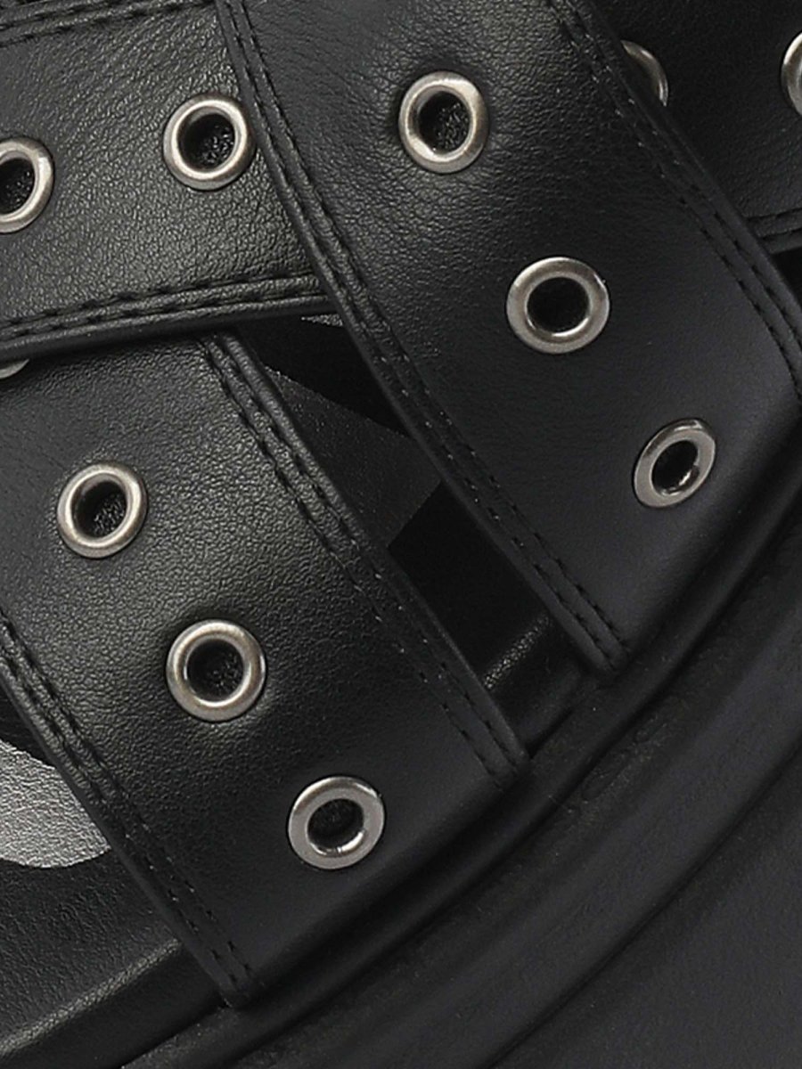 SANDALO NERO BUFFALO VEGA MSS RIV DA DONNA - immagine 4