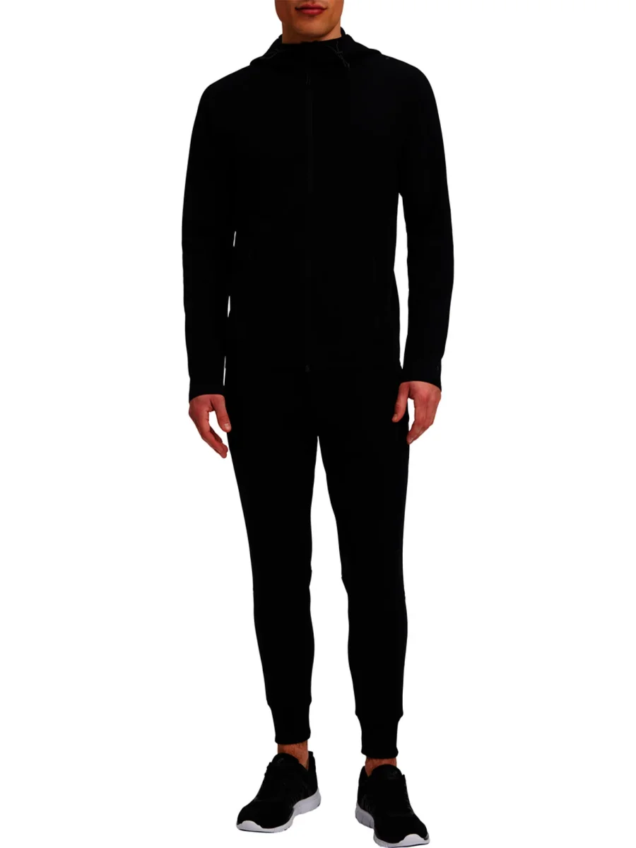 FELPA CON CAPPUCCIO TODDY ENERGETICS UOMO NERO - immagine 6