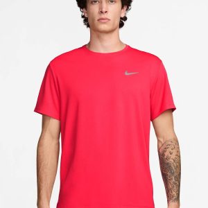 T-SHIRT RUNNING NIKE DA UOMO CORALLO
