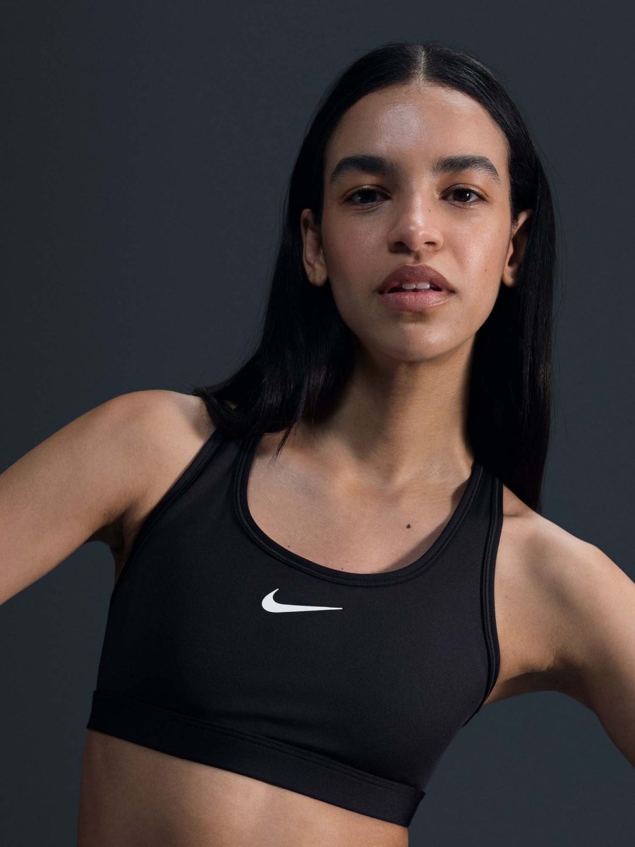 BRA A SOSTEGNO MEDIO NIKE DA DONNA NERO - immagine 2