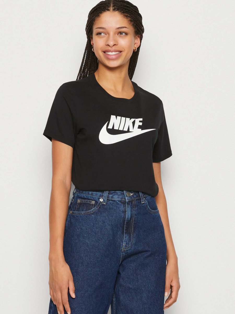 T-SHIRT GIROCOLLO NIKE DA RAGAZZA NERO - immagine 2