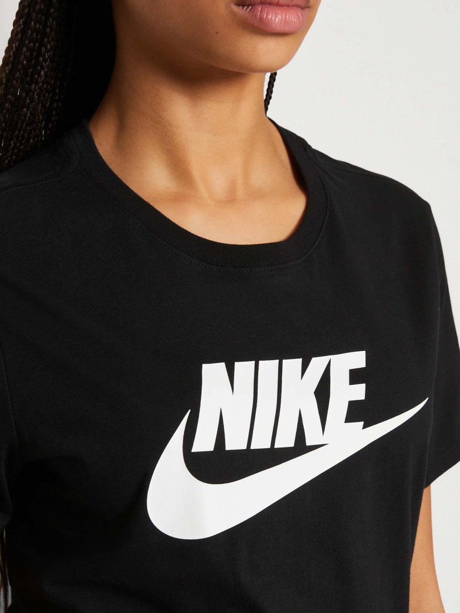 T-SHIRT GIROCOLLO NIKE DA RAGAZZA NERO - immagine 5