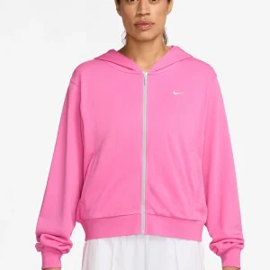 FELPA AMPIA SPORTSWEAR CON CAPPUCCIO NIKE DA DONNA ROSA