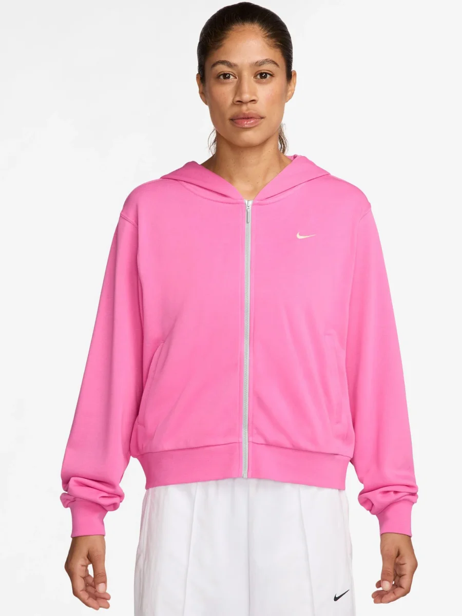 FELPA AMPIA SPORTSWEAR CON CAPPUCCIO NIKE DA DONNA ROSA - immagine 2