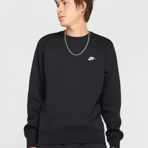 FELPA GIROCOLLO UOMO NIKE NERO