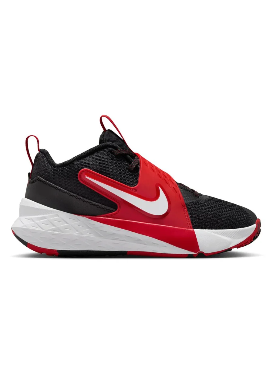 SCARPA BASKET TEAM HUSTLE D NIKE DA BAMBINO NERO ROSSO - immagine 2