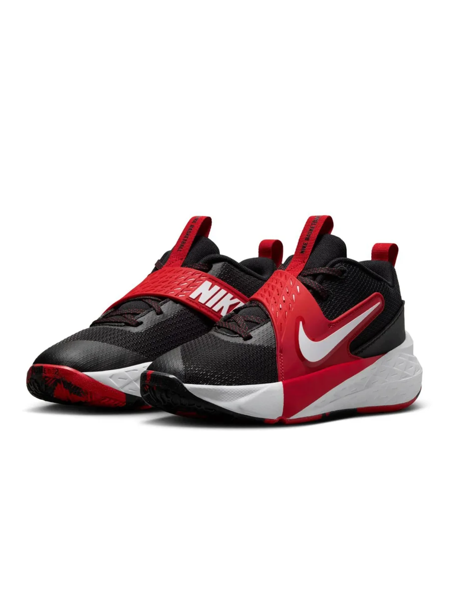 SCARPA BASKET TEAM HUSTLE D NIKE DA BAMBINO NERO ROSSO - immagine 3