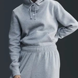 FELPA CON CAPPUCCIO NIKE DA DONNA  GRIGIO